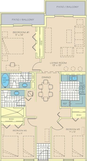 Hidden Oasis Near Orlando, Disney, Etc. Appartement Kissimmee